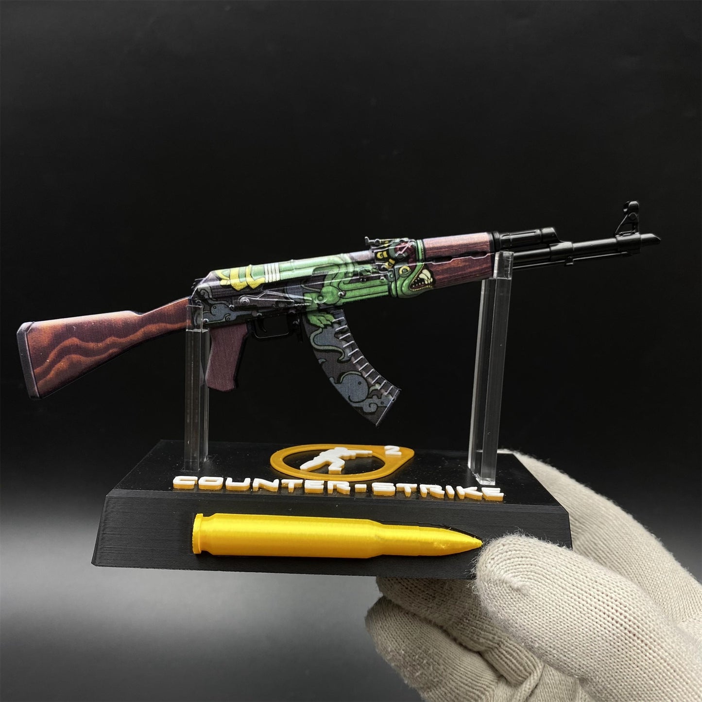 CSGO Fire Serpent AK47 New Metal Miniature Tiny Gun
