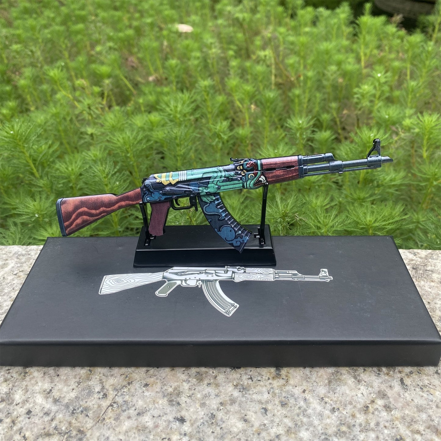 CSGO Fire Serpent AK47 New Metal Miniature Tiny Gun