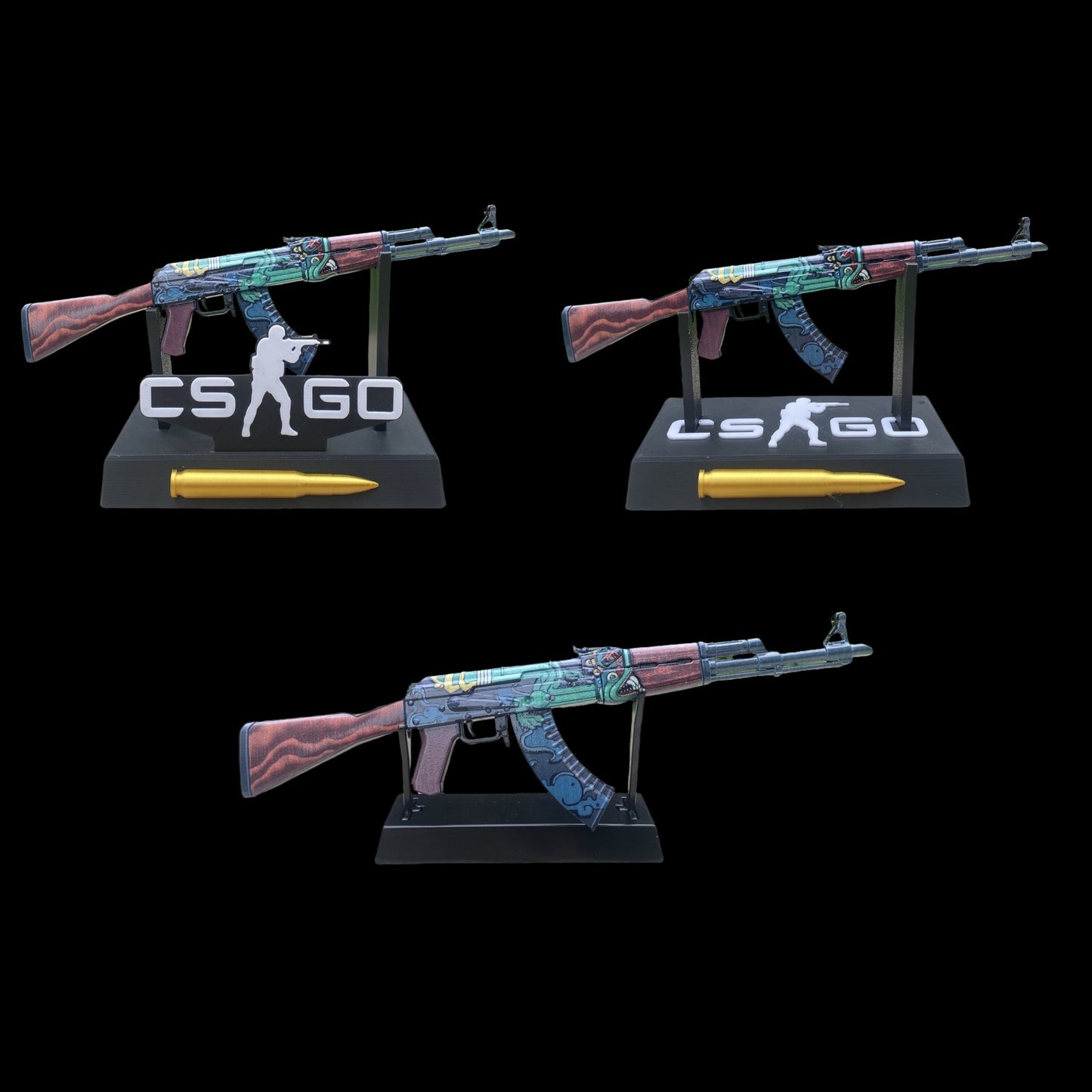 CSGO Fire Serpent AK47 New Metal Miniature Tiny Gun