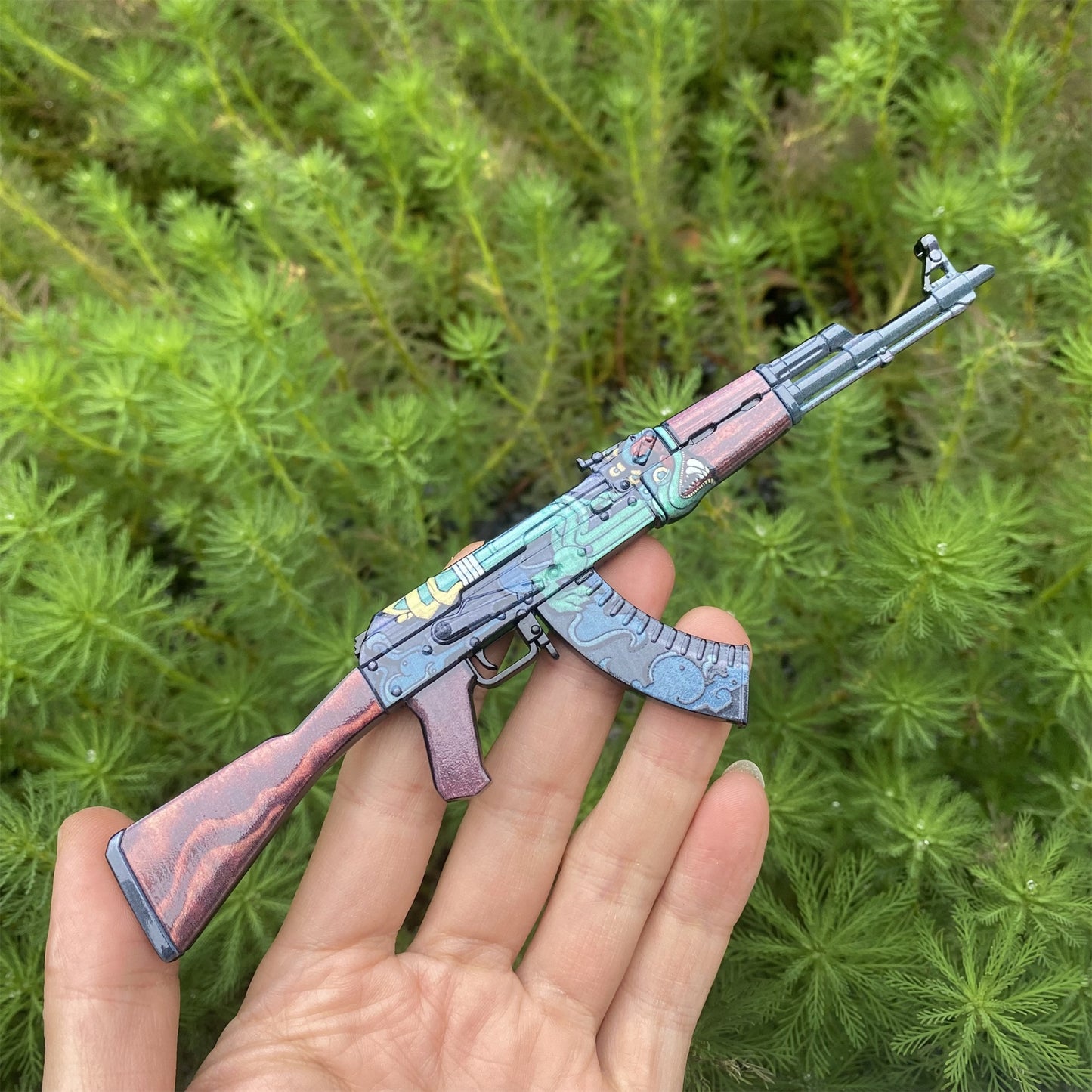 CSGO Fire Serpent AK47 New Metal Miniature Tiny Gun