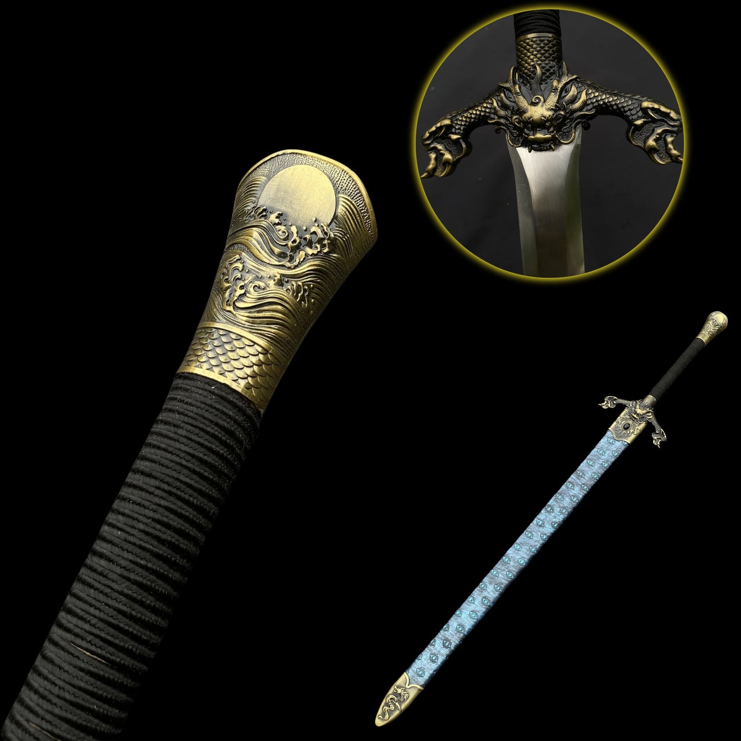 Chinese Style Life-size Flying Dragon Battleb Sword Replica