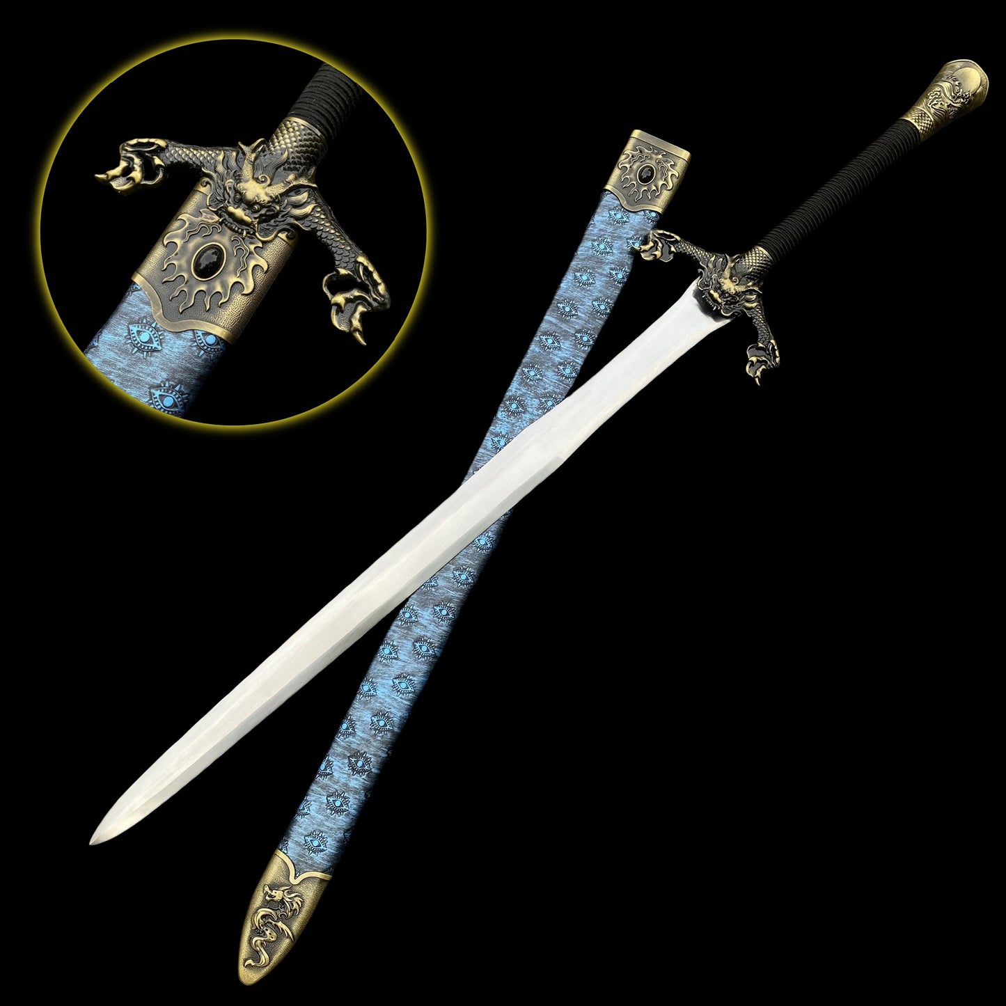Chinese Style Life-size Flying Dragon Battleb Sword Replica