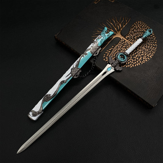 Anime Peripheral Sixteen Prefectures Flying Wave Sword Metal Replica