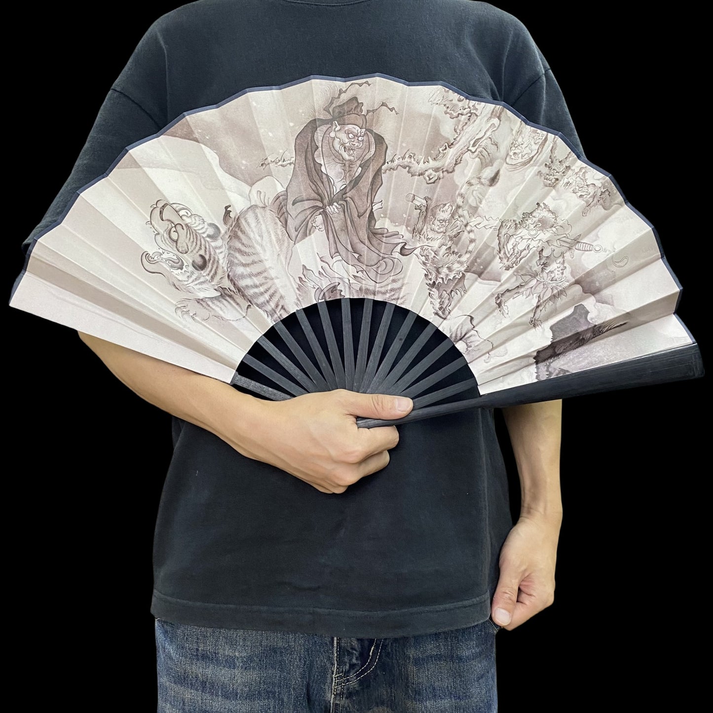 Black Myth Zhong Kui's Ghost Catching Folding Fan