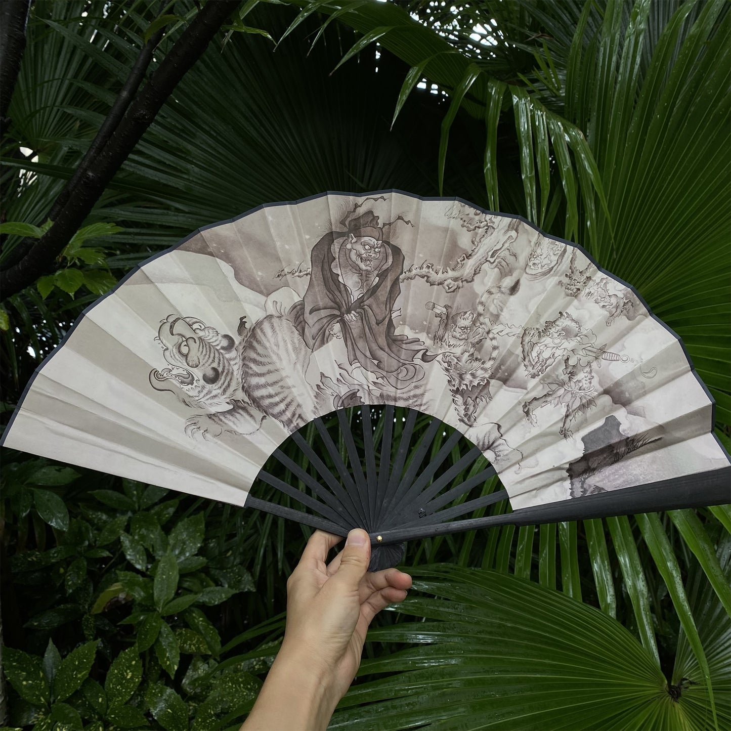 Black Myth Zhong Kui's Ghost Catching Folding Fan
