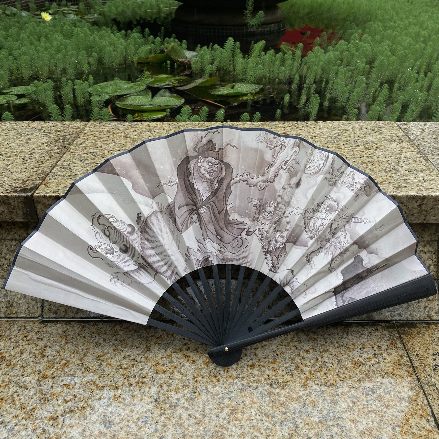 Black Myth Zhong Kui's Ghost Catching Folding Fan