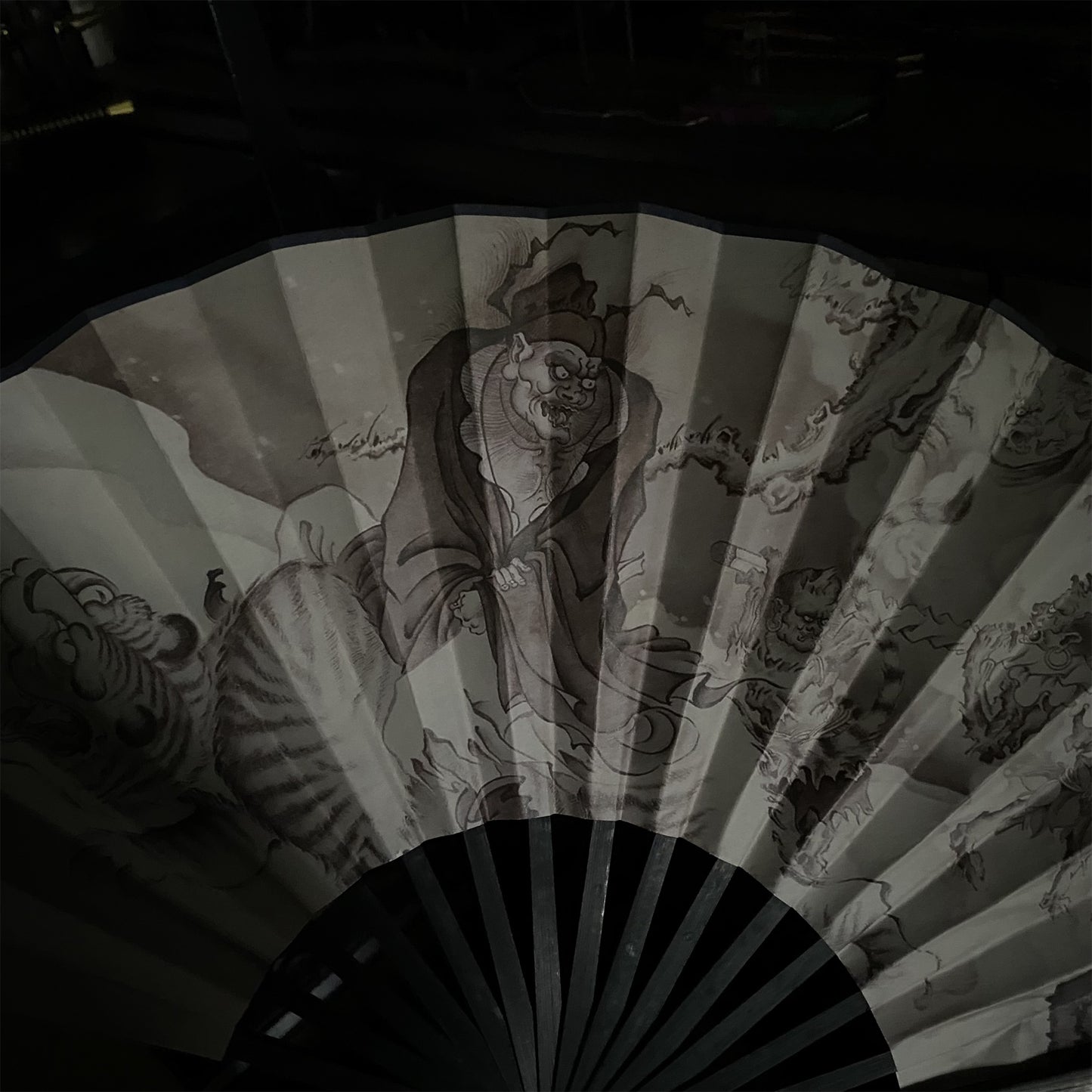 Black Myth Zhong Kui's Ghost Catching Folding Fan