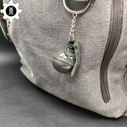 Metal Tiny Frag Grenade Model Keychain