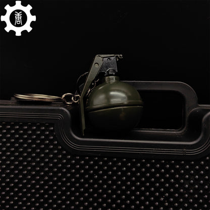 Metal Tiny Frag Grenade Model Keychain