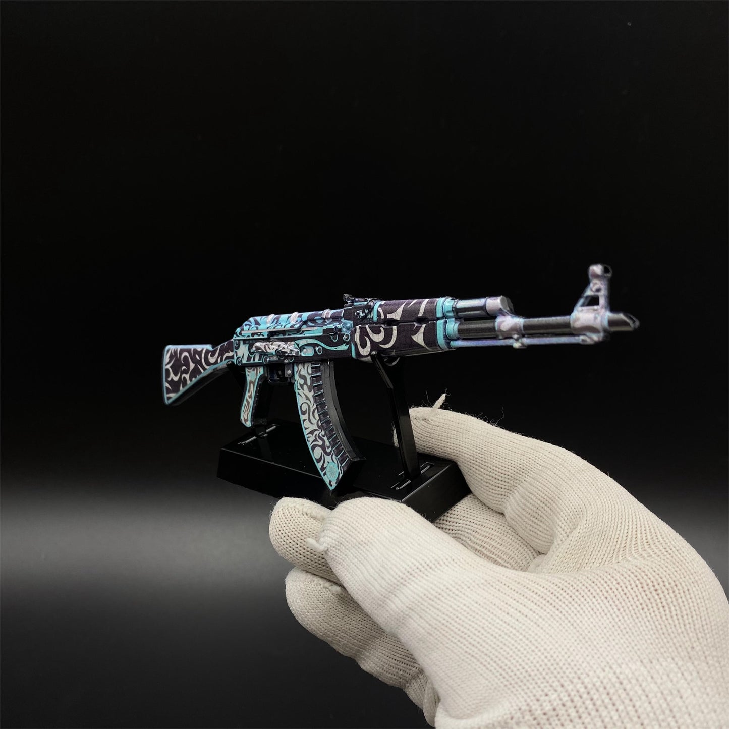 AK47 Frontside Misty Metal Miniature For Collection