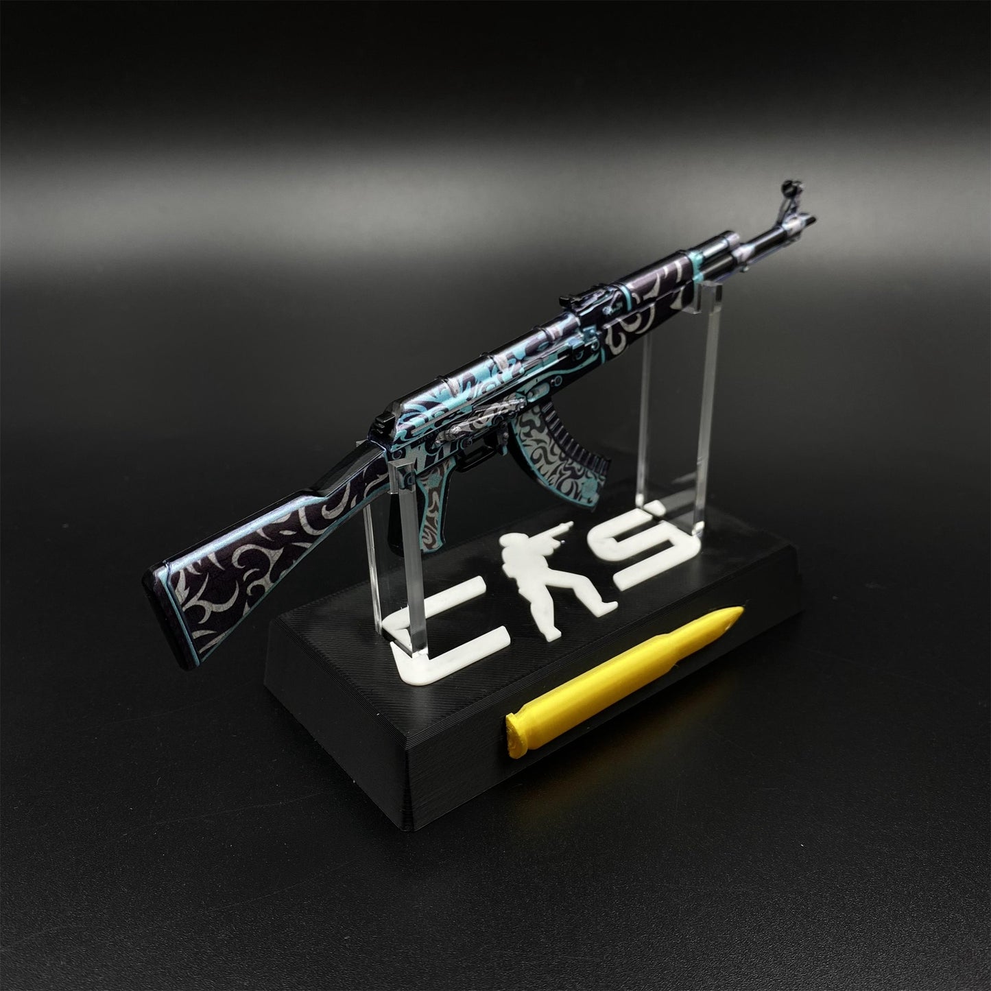 AK47 Frontside Misty Metal Miniature For Collection