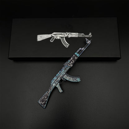 AK47 Frontside Misty Metal Miniature For Collection