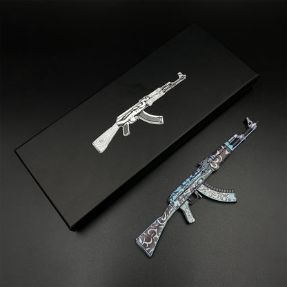 AK47 Frontside Misty Metal Miniature For Collection