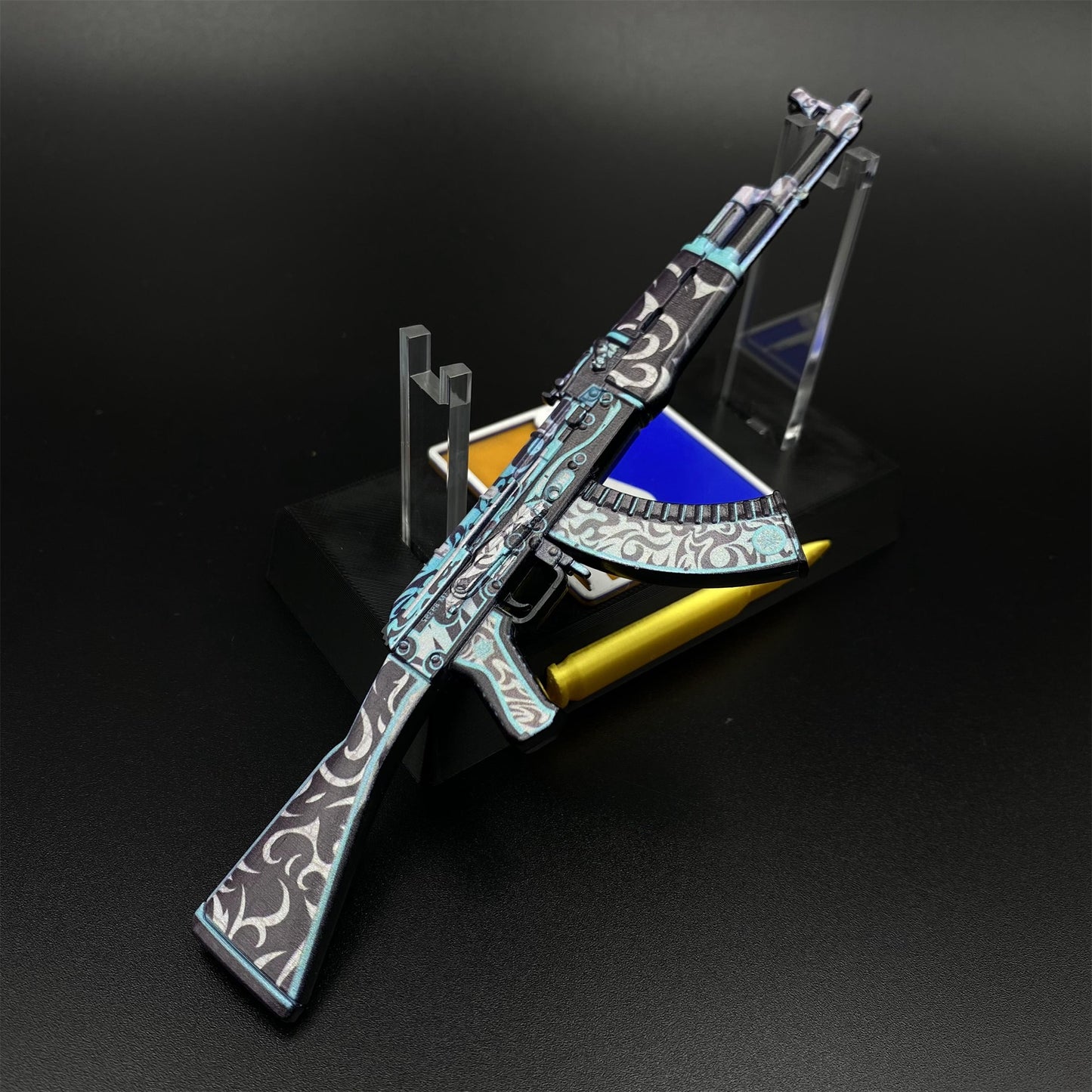 AK47 Frontside Misty Metal Miniature For Collection