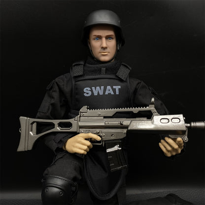 Metal G36K Miniature Black Burst Rifle 15.5CM/6.1"