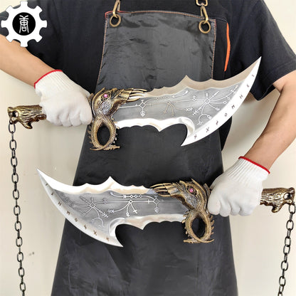 Blades of Chaos Life-size Metal Replica