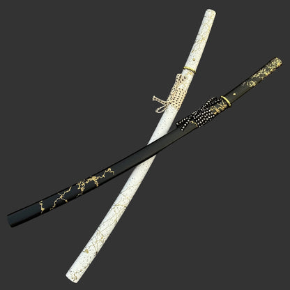 GOY Atsu Katana Damascus Steel Forged Gilded Dawn Gilded Night Samurai Sword
