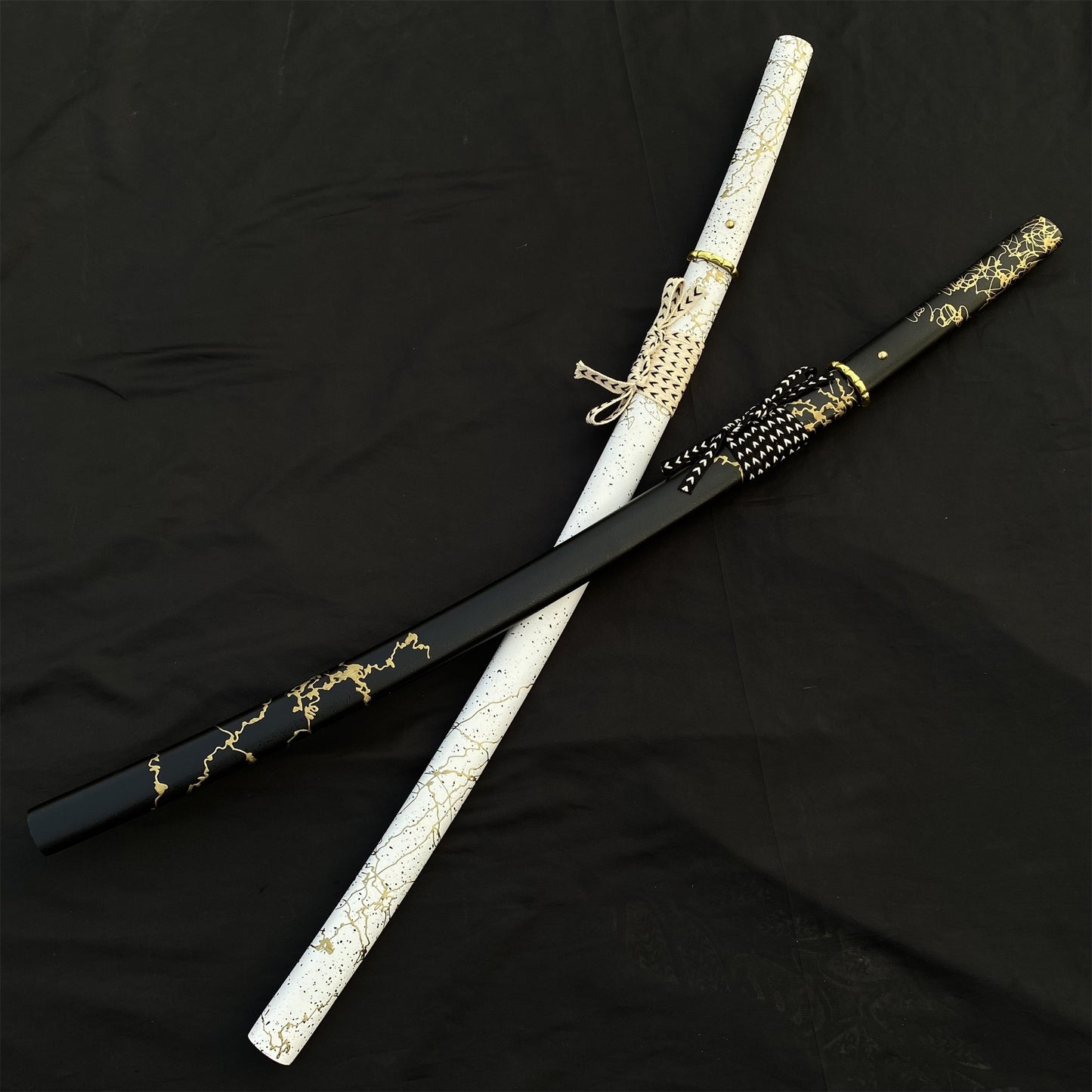 GOY Atsu Katana Damascus Steel Forged Gilded Dawn Gilded Night Samurai Sword