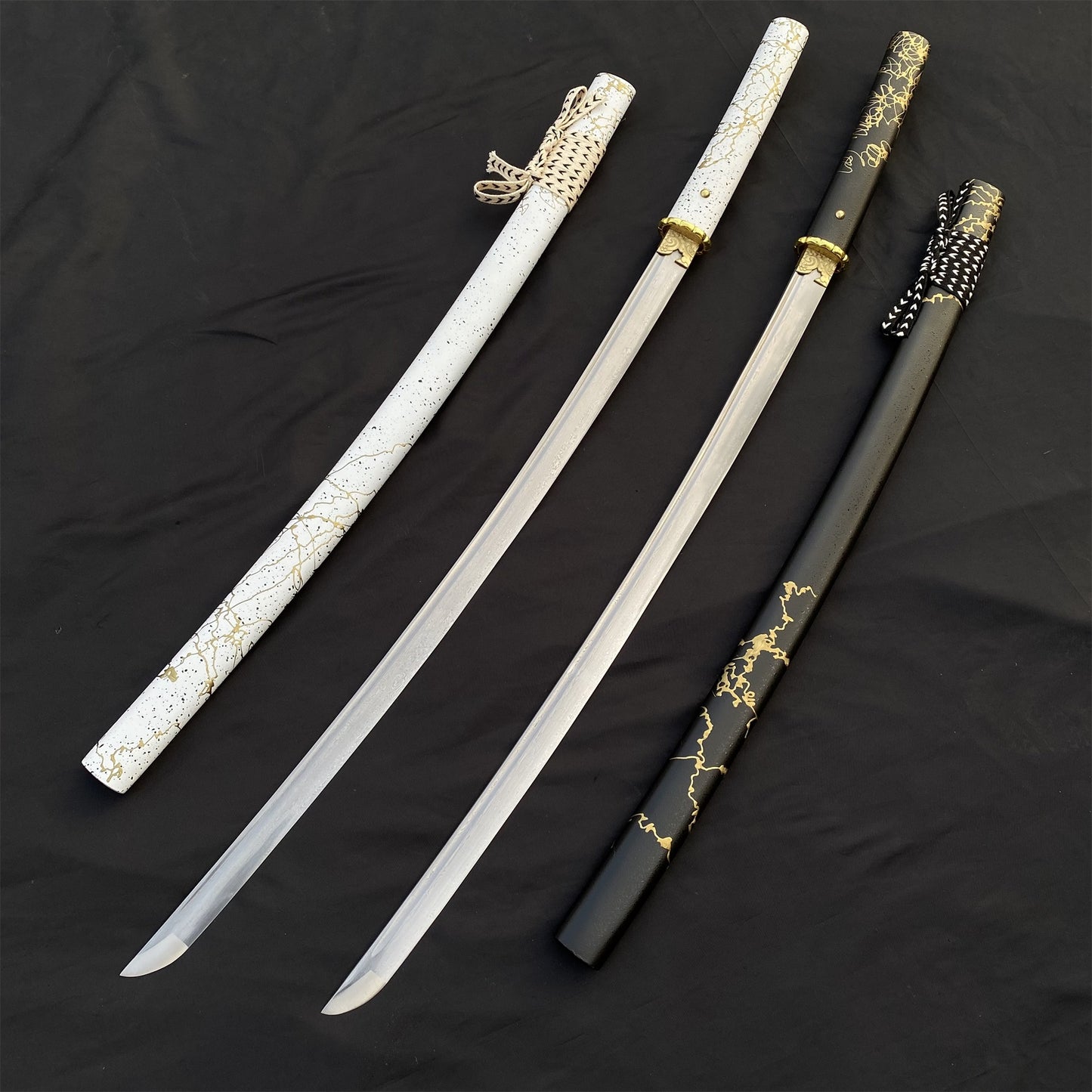 GOY Atsu Katana Damascus Steel Forged Gilded Dawn Gilded Night Samurai Sword