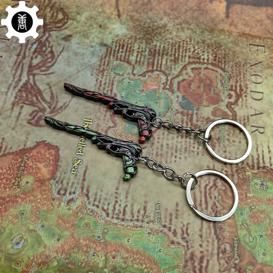 Metal Gaia's Vengeance Ghost Gun Tiny KeyChain Pendant