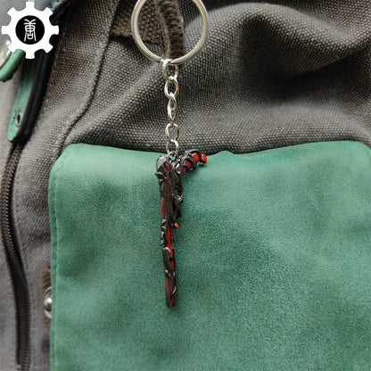 Metal Gaia's Vengeance Ghost Gun Tiny KeyChain Pendant
