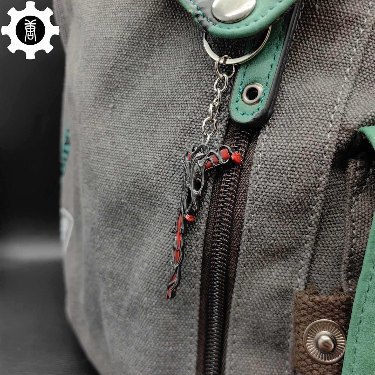 Metal Gaia's Vengeance Ghost Gun Tiny KeyChain Pendant