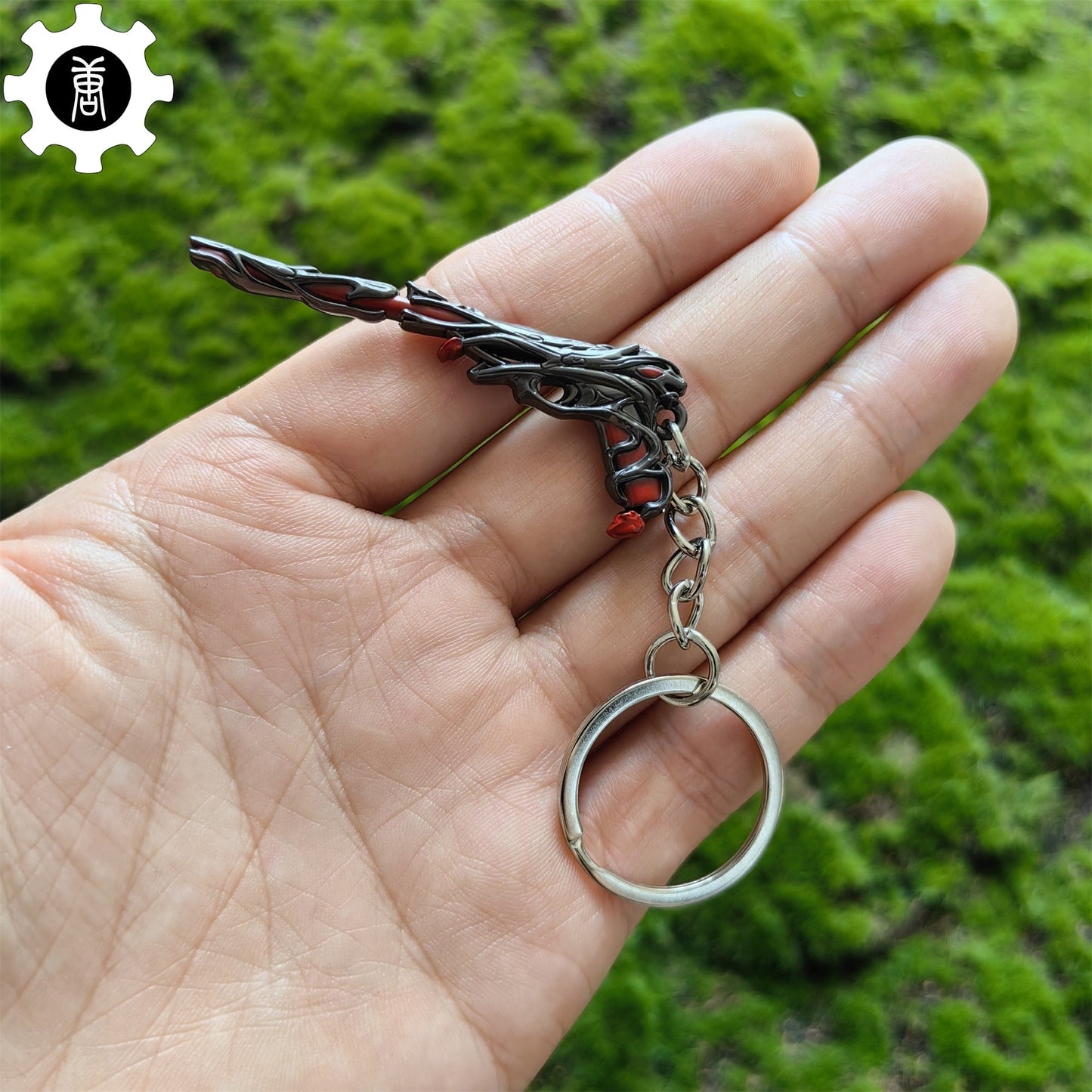 Metal Gaia's Vengeance Ghost Gun Tiny KeyChain Pendant