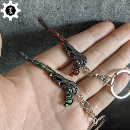 Metal Gaia's Vengeance Ghost Gun Tiny KeyChain Pendant