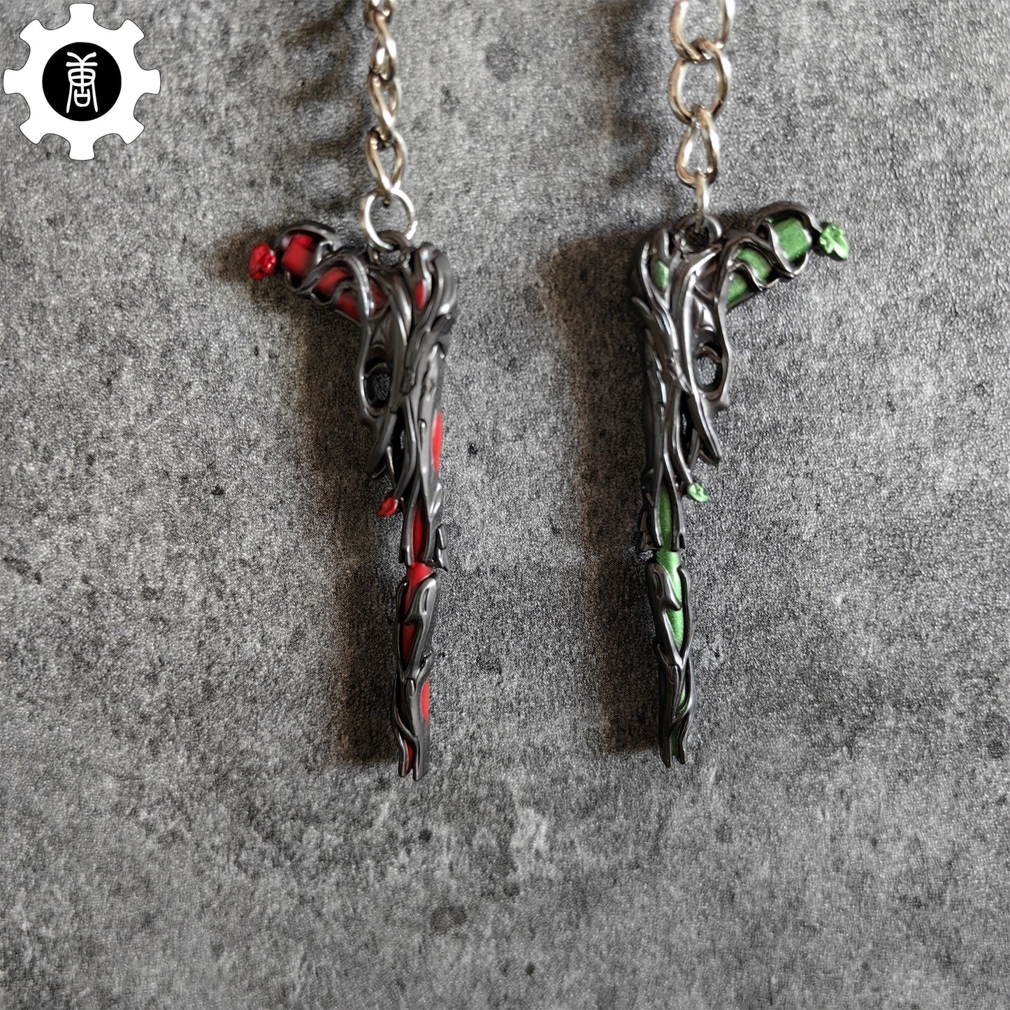 Metal Gaia's Vengeance Ghost Gun Tiny KeyChain Pendant
