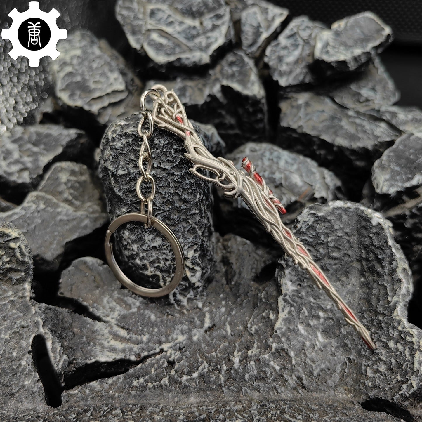 Mini Gaia's Vengeance Marshal Gun Keychain Metal Pendant