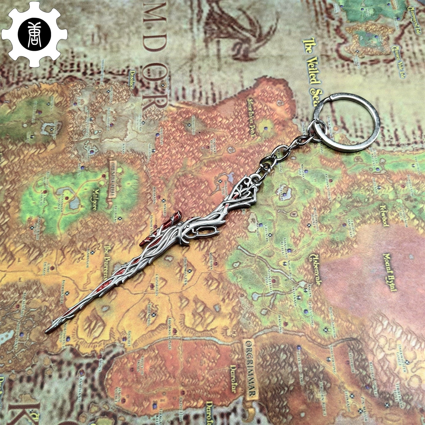 Mini Gaia's Vengeance Marshal Gun Keychain Metal Pendant
