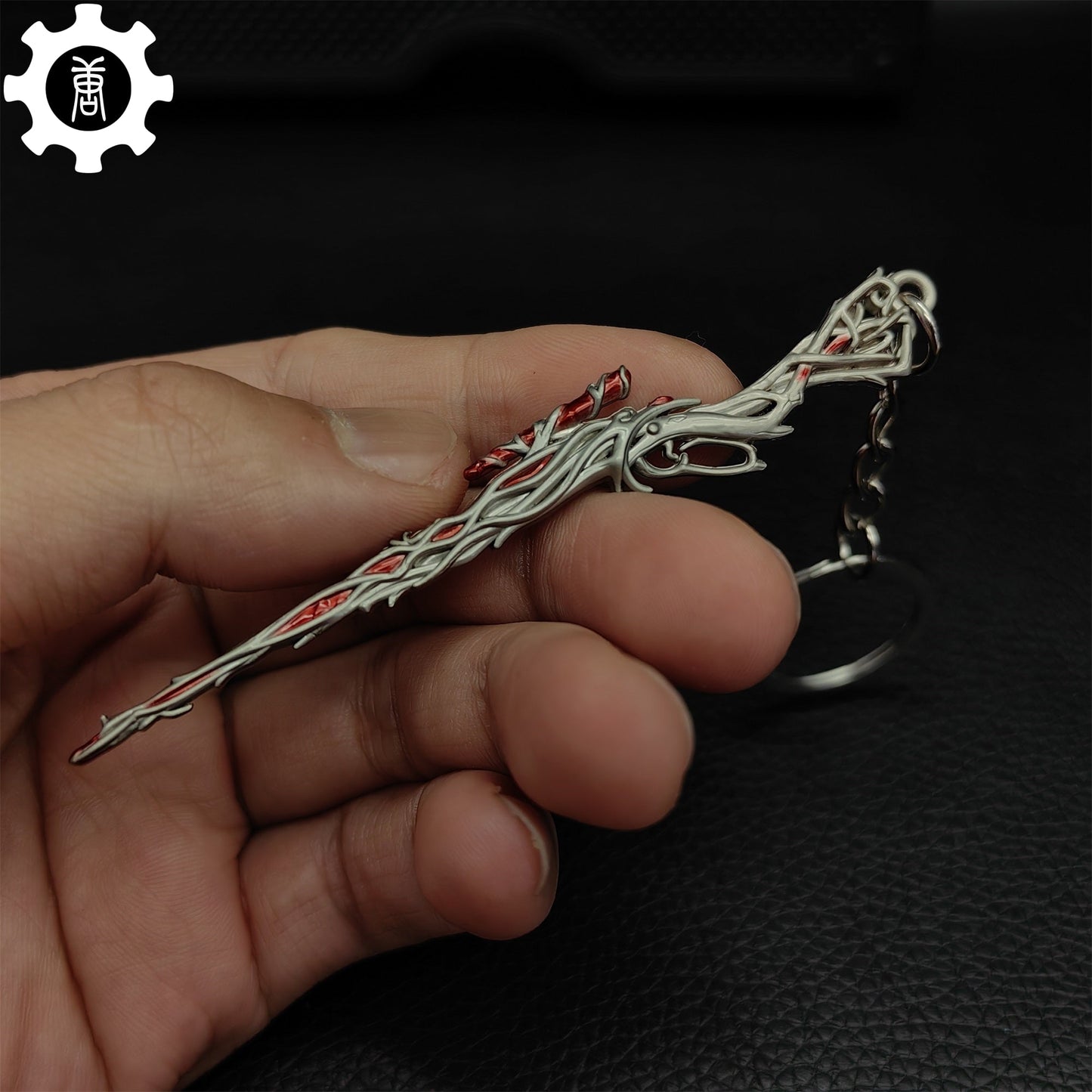 Mini Gaia's Vengeance Marshal Gun Keychain Metal Pendant
