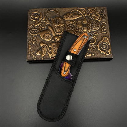 420 Steel CS Doppler Galaxy Gut Knife Outdoor Camping Knife For Collection