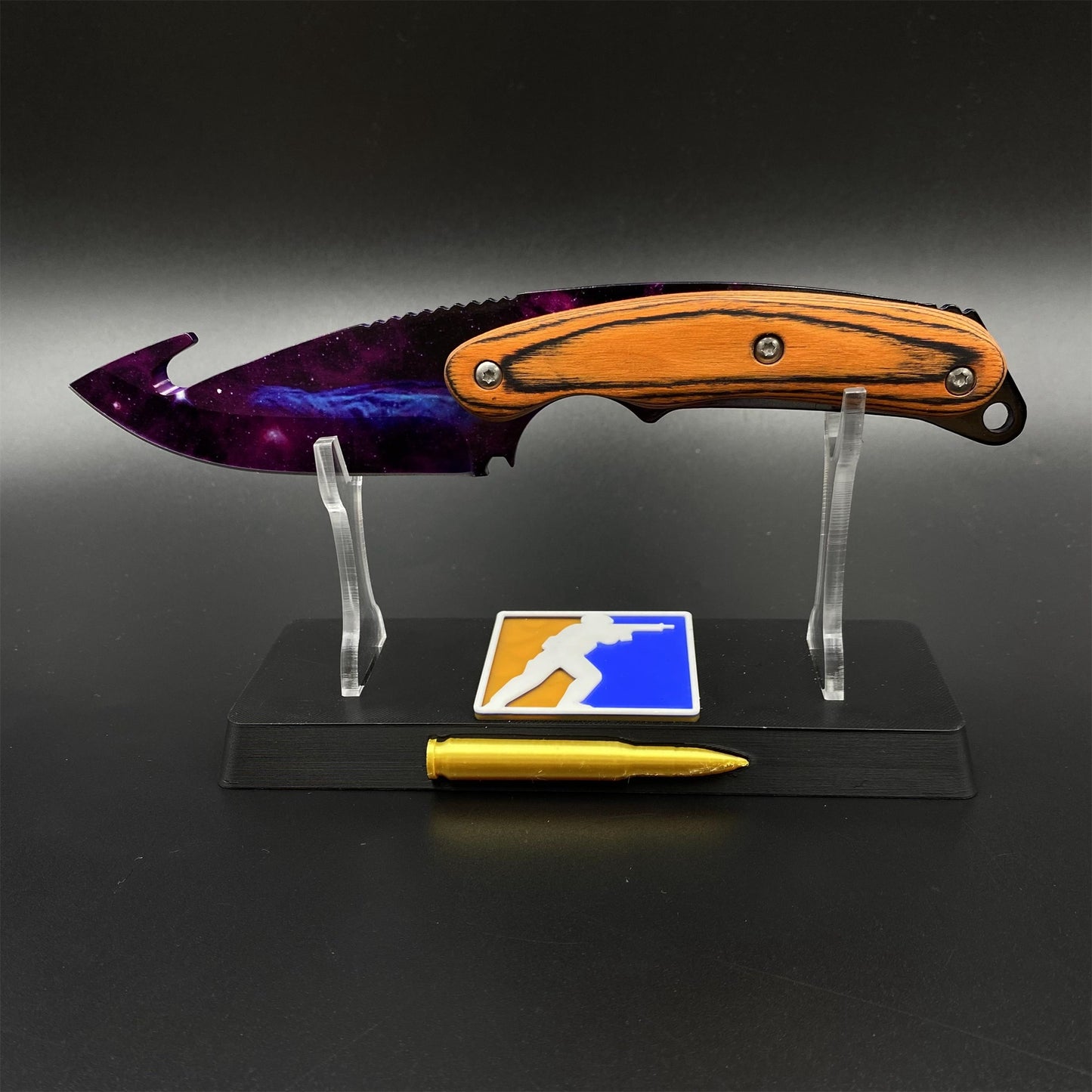 420 Steel CS Doppler Galaxy Gut Knife Outdoor Camping Knife For Collection