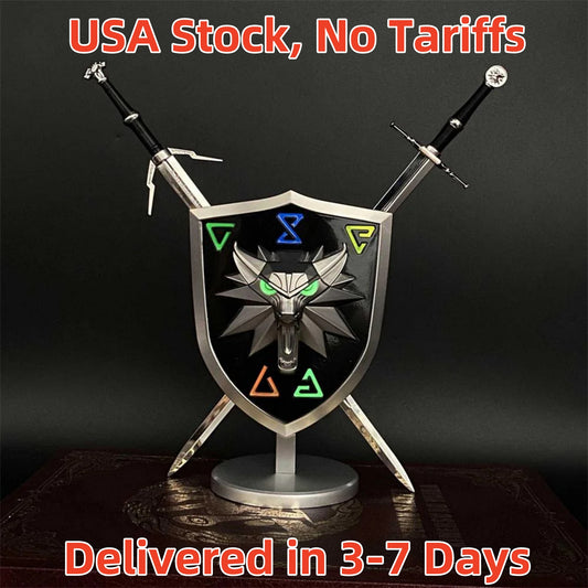 Geralt Wolf School Shield & Swords USA Only