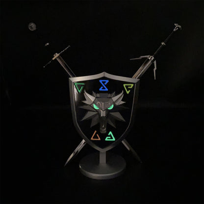 Geralt Wolf School Shield & Swords USA Only