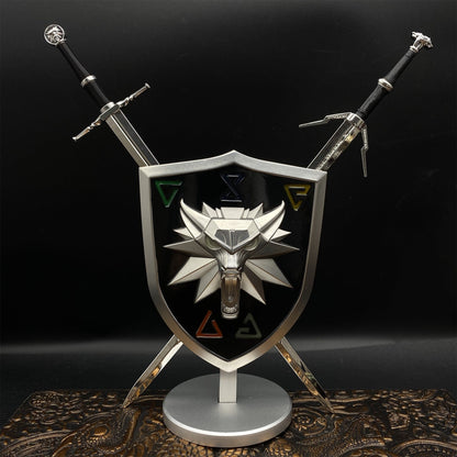 Geralt Wolf School Shield & Swords USA Only