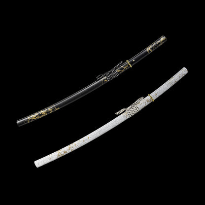GOY Ytsu Katana Carbon Steel Forged Gilded Dawn Gilded Night Samurai Sword