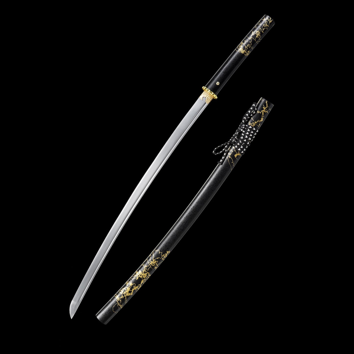 GOY Ytsu Katana Carbon Steel Forged Gilded Dawn Gilded Night Samurai Sword