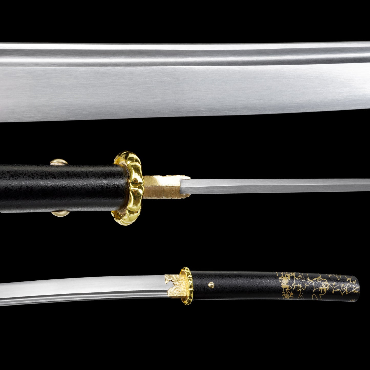 GOY Ytsu Katana Carbon Steel Forged Gilded Dawn Gilded Night Samurai Sword