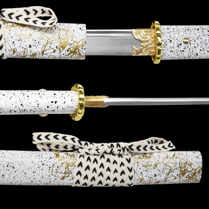 GOY Ytsu Katana Carbon Steel Forged Gilded Dawn Gilded Night Samurai Sword
