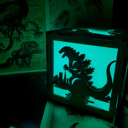 Godzilla Monster Inspired Neon Night Light
