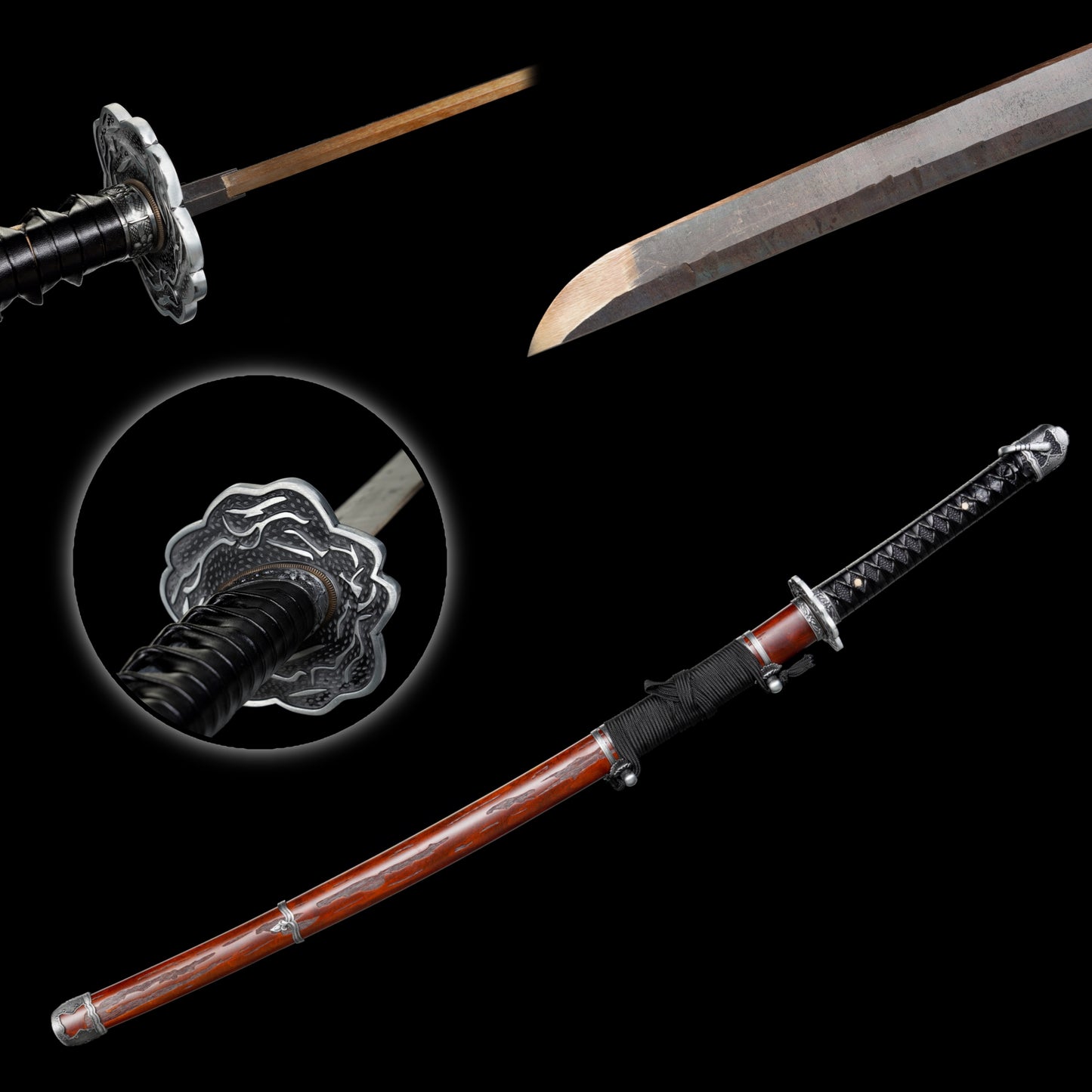 Gracious Gift of Tears High Hardness Manganese Steel Katana-Antique Version