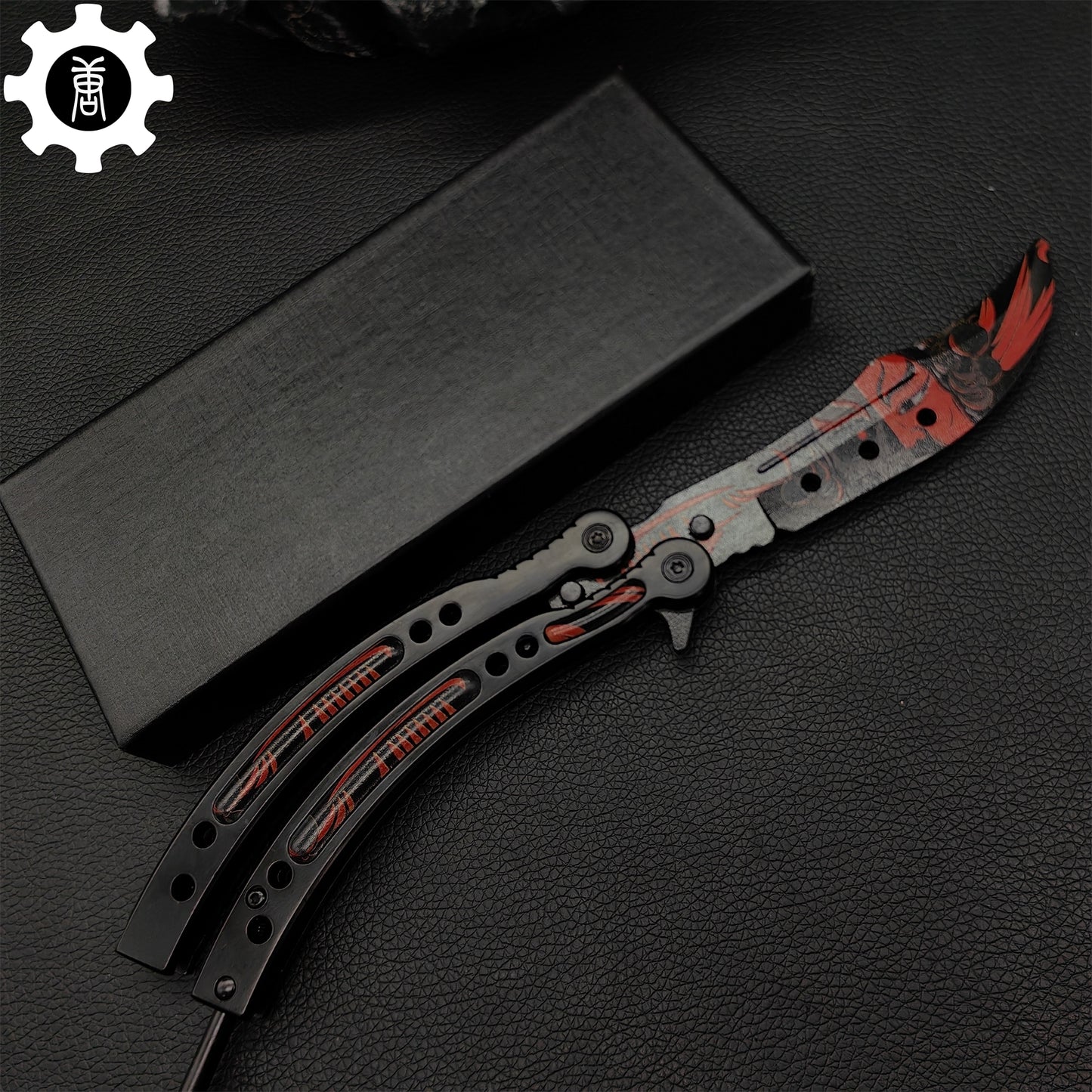Guan Yu Balisong Metal Butterfly Knife Game Prop 
