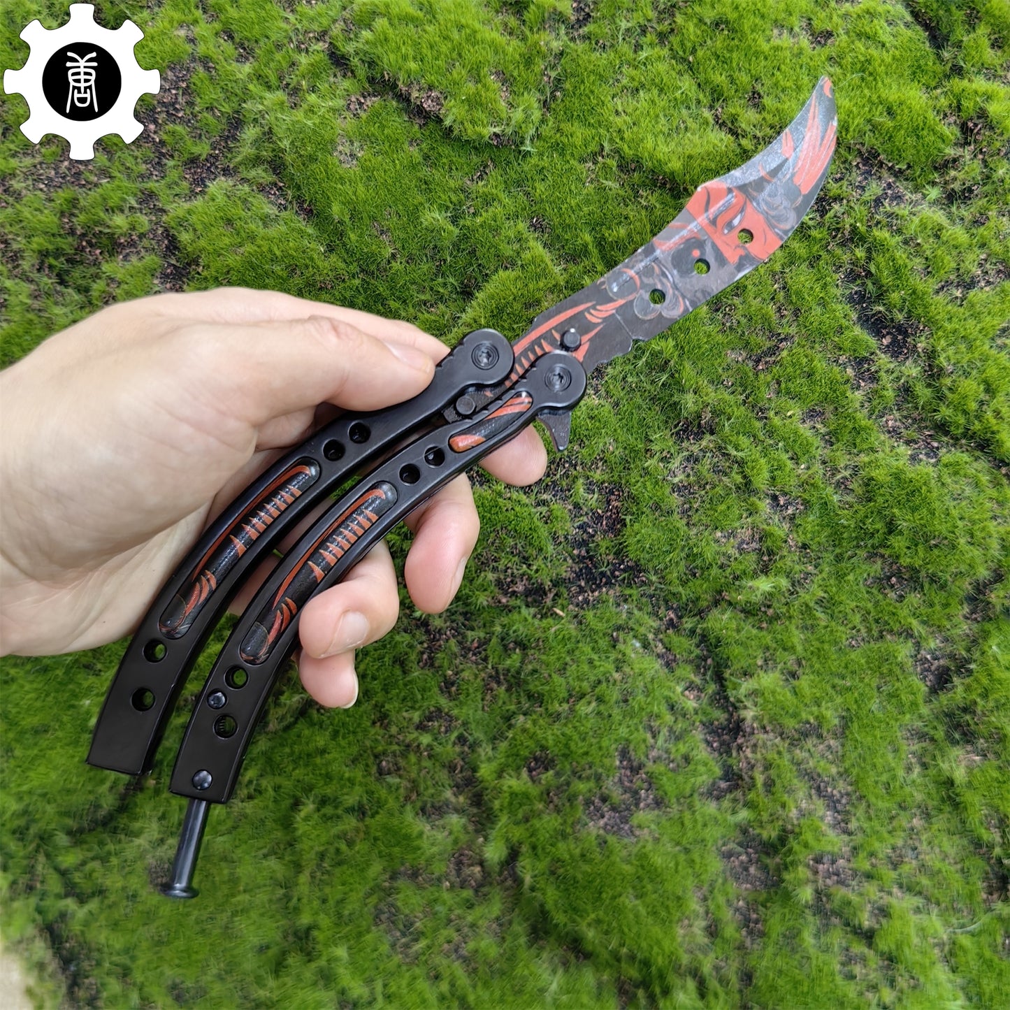 Guan Yu Balisong Metal Butterfly Knife Game Prop 