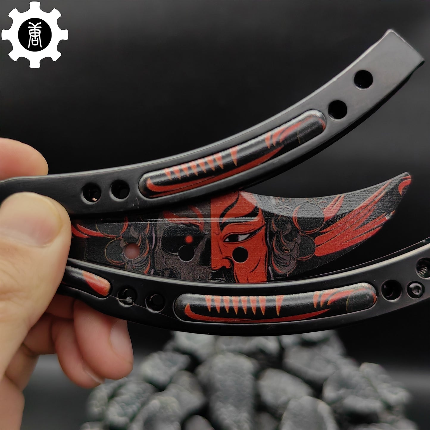 Guan Yu Balisong Metal Butterfly Knife Game Prop 