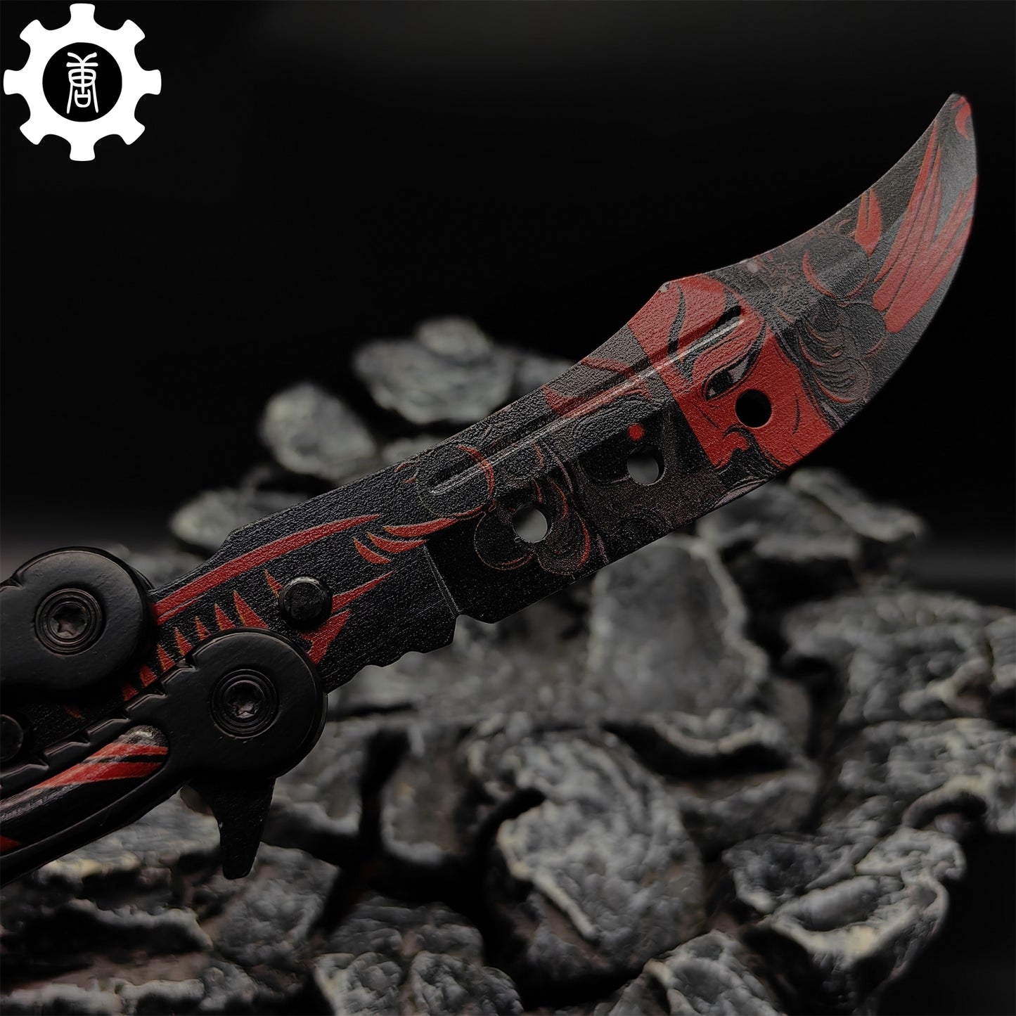 Guan Yu Balisong Metal Butterfly Knife Game Prop 