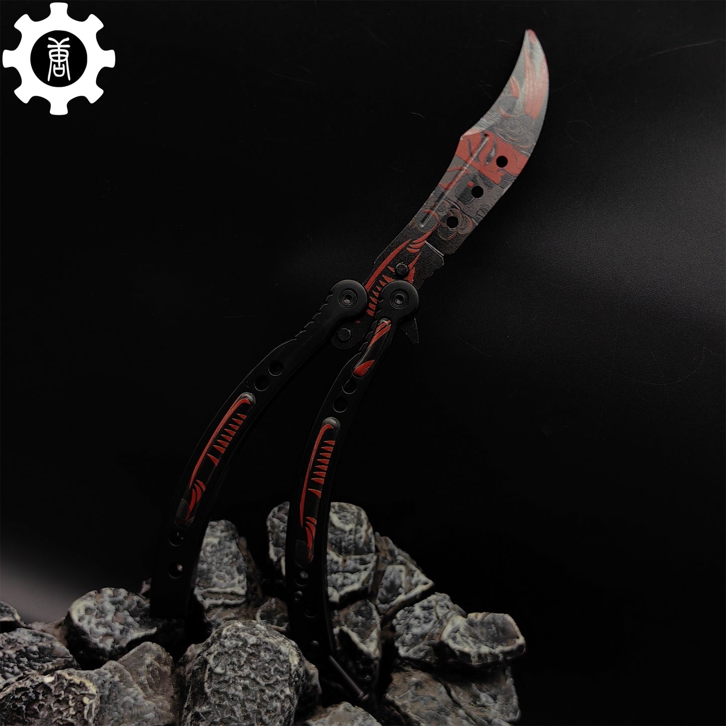 Guan Yu Balisong Metal Butterfly Knife Game Prop 