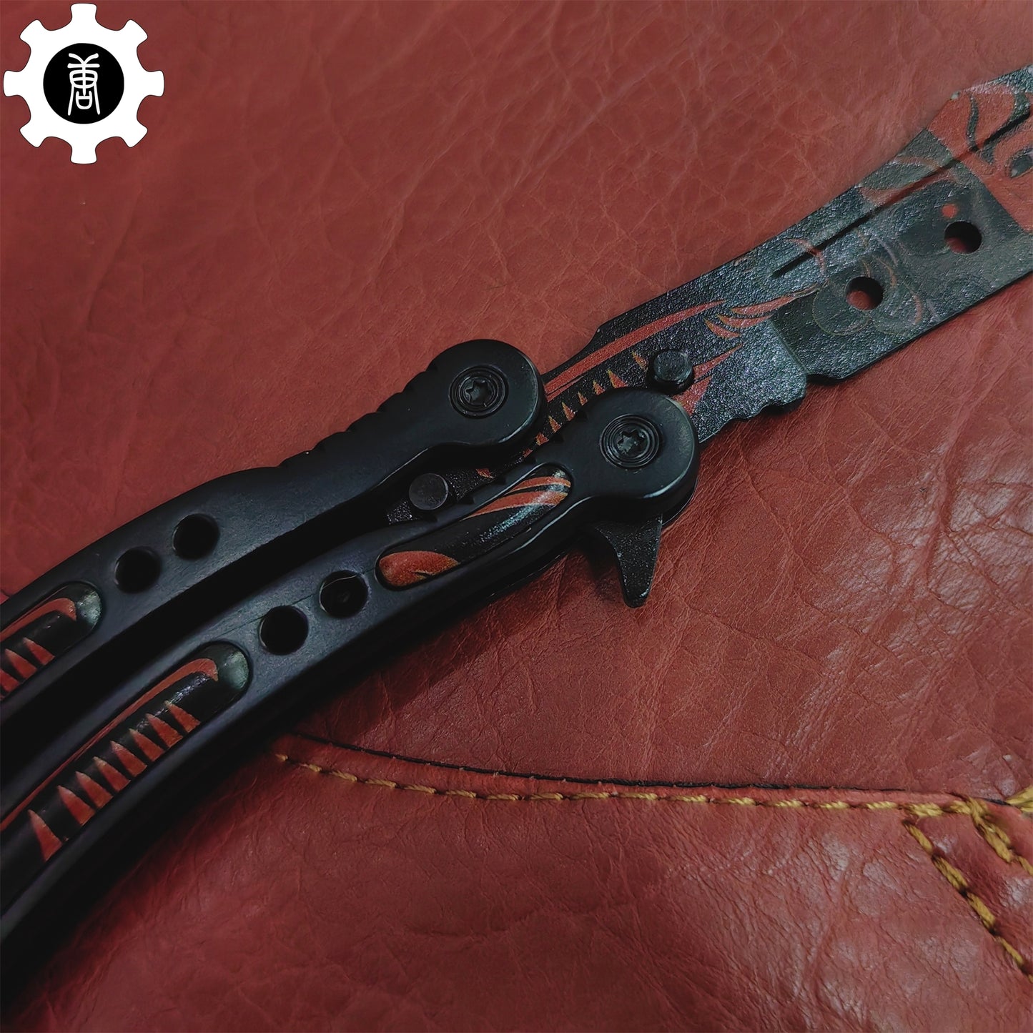 Guan Yu Balisong Metal Butterfly Knife Game Prop 
