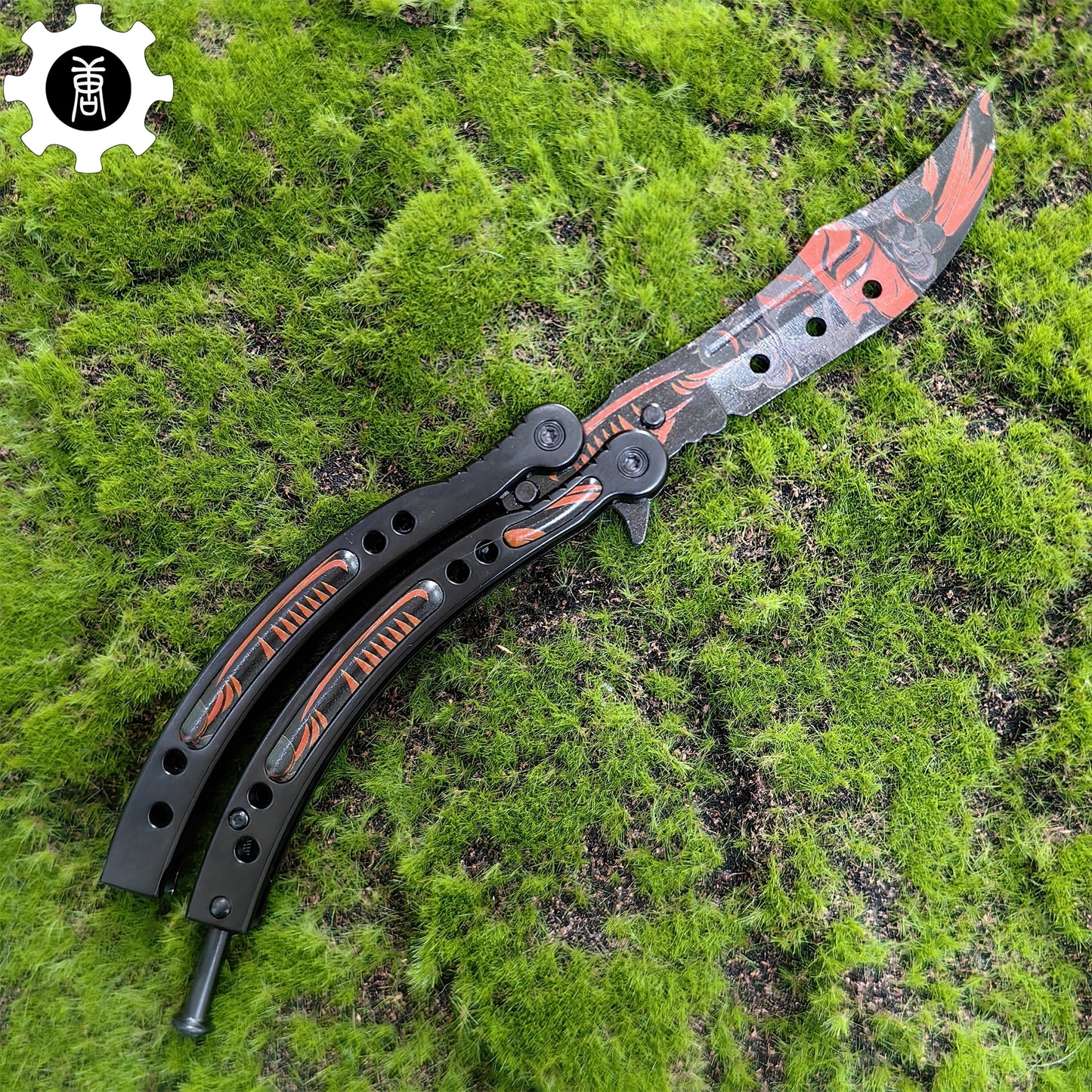 Guan Yu Balisong Metal Butterfly Knife Game Prop 